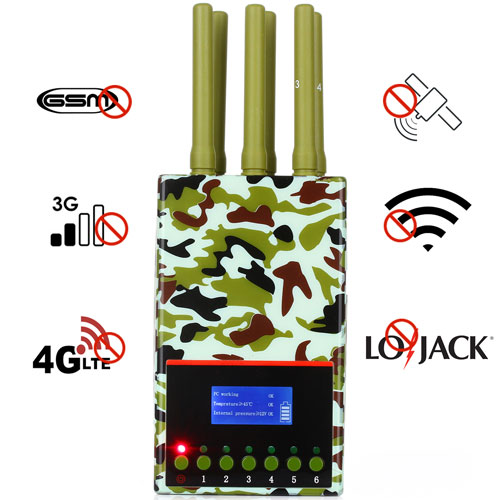 Multifunctional handheld GPS signal jammer