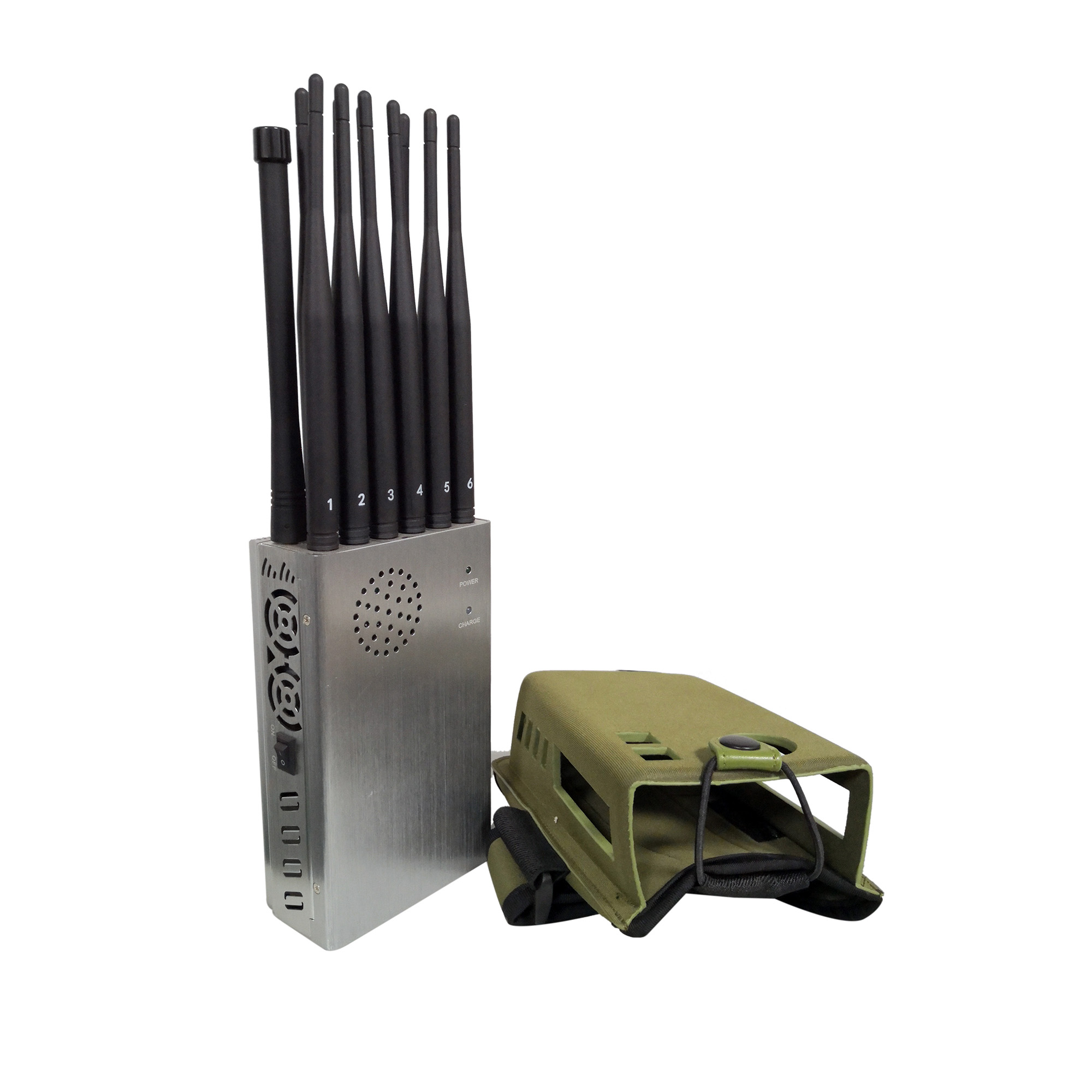 The Latest 12 Antennas Portable Mobile Phone Signal Jammer GPS Wi-Fi Signal Blocker