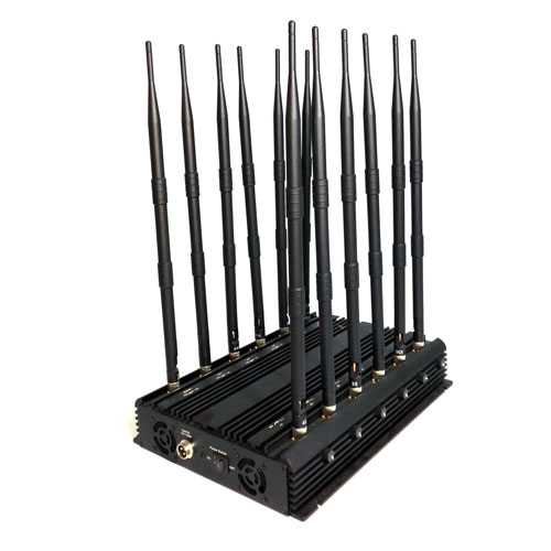 Powerful WiFi Jammer with 12 Antennas 3G 4G LTE Wimax-GPS-LOJACK Blocker