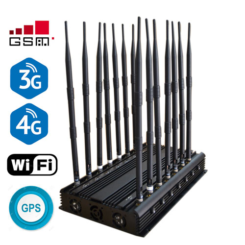 High Power Powerful 14 Antenna Jammer Mobile Phone Lojack GPS WiFi VHF UHF Jammer