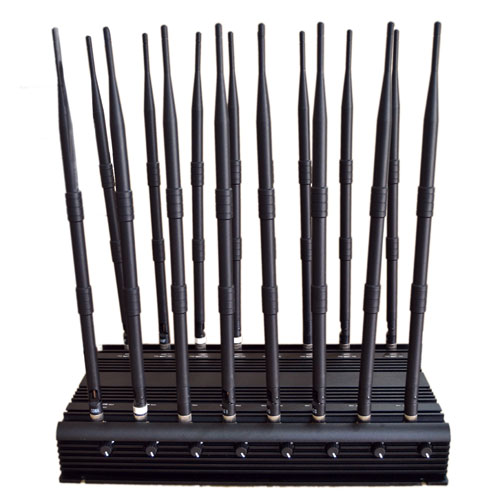 High Power 16 Bands DCS GSM 3G 4G WIFI GPS Jammer Mobile Network Blocker