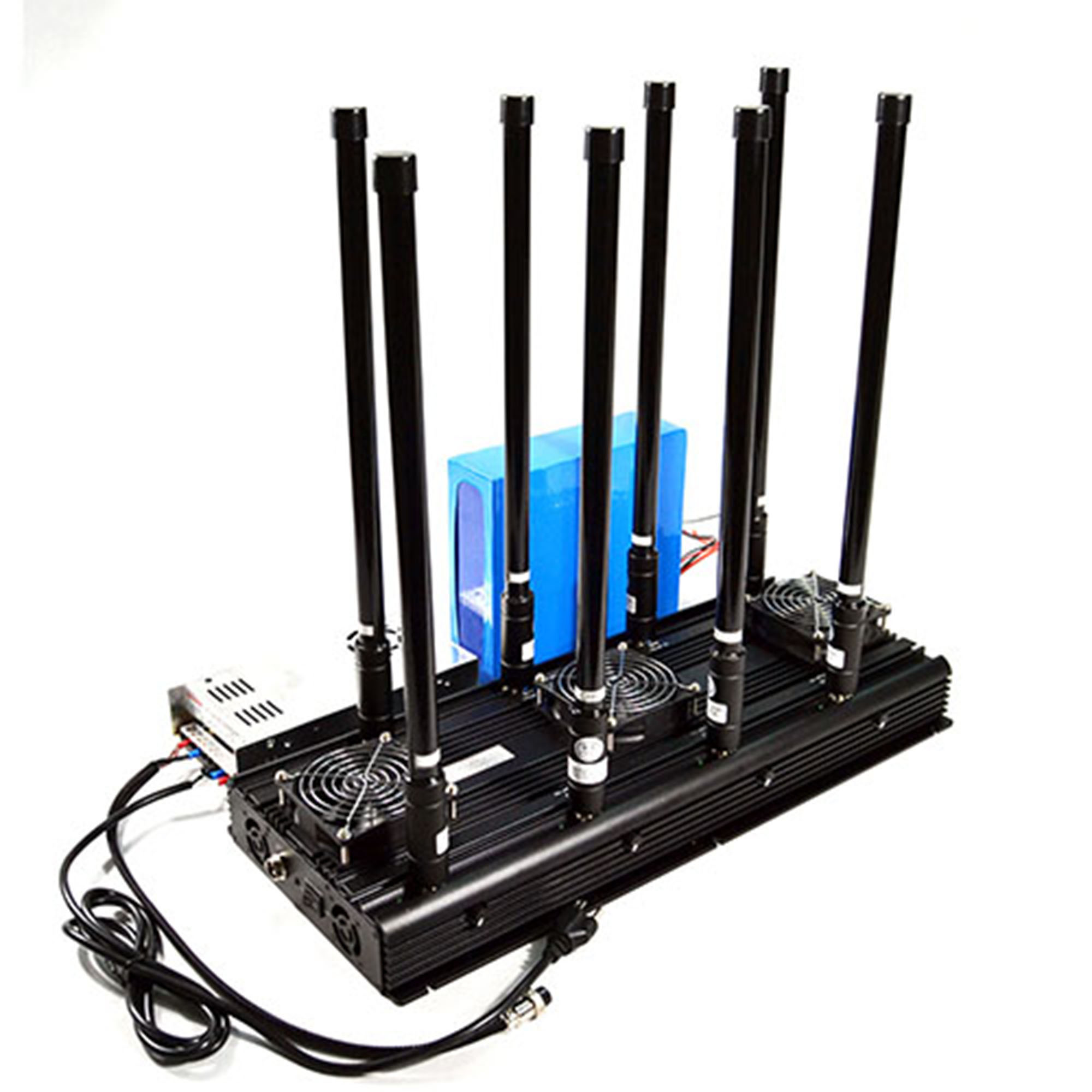 8 bands high performance cell phone signal jammer 3G 4G WIFI blocker drone signal jammer