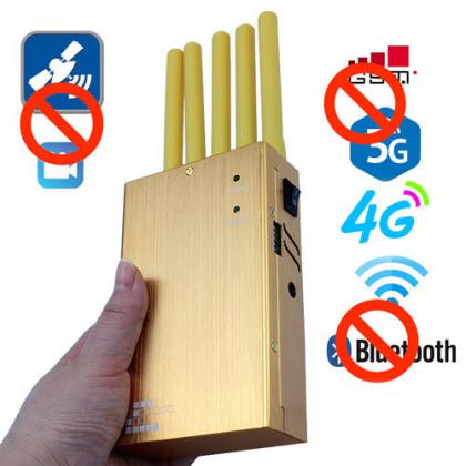 High Quality Portable GSM 3G GPS WiFi Bluetooth Jammer Cell Phone Jammer
