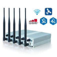 适用于GSM 3G 4G WIFI GPS频率的5波段台式干扰器