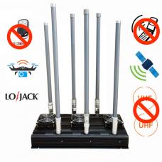 New UAV jamming blocker 2.4ghz gps l1 l2 5.8ghz 433mhz 868mhz the devices 6 antennas jammer