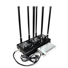 Suitable for indoor high-performance 6-band 4GLTE jammer, CDMA GSM 3G 4G WIFI 2.4 GHz interference